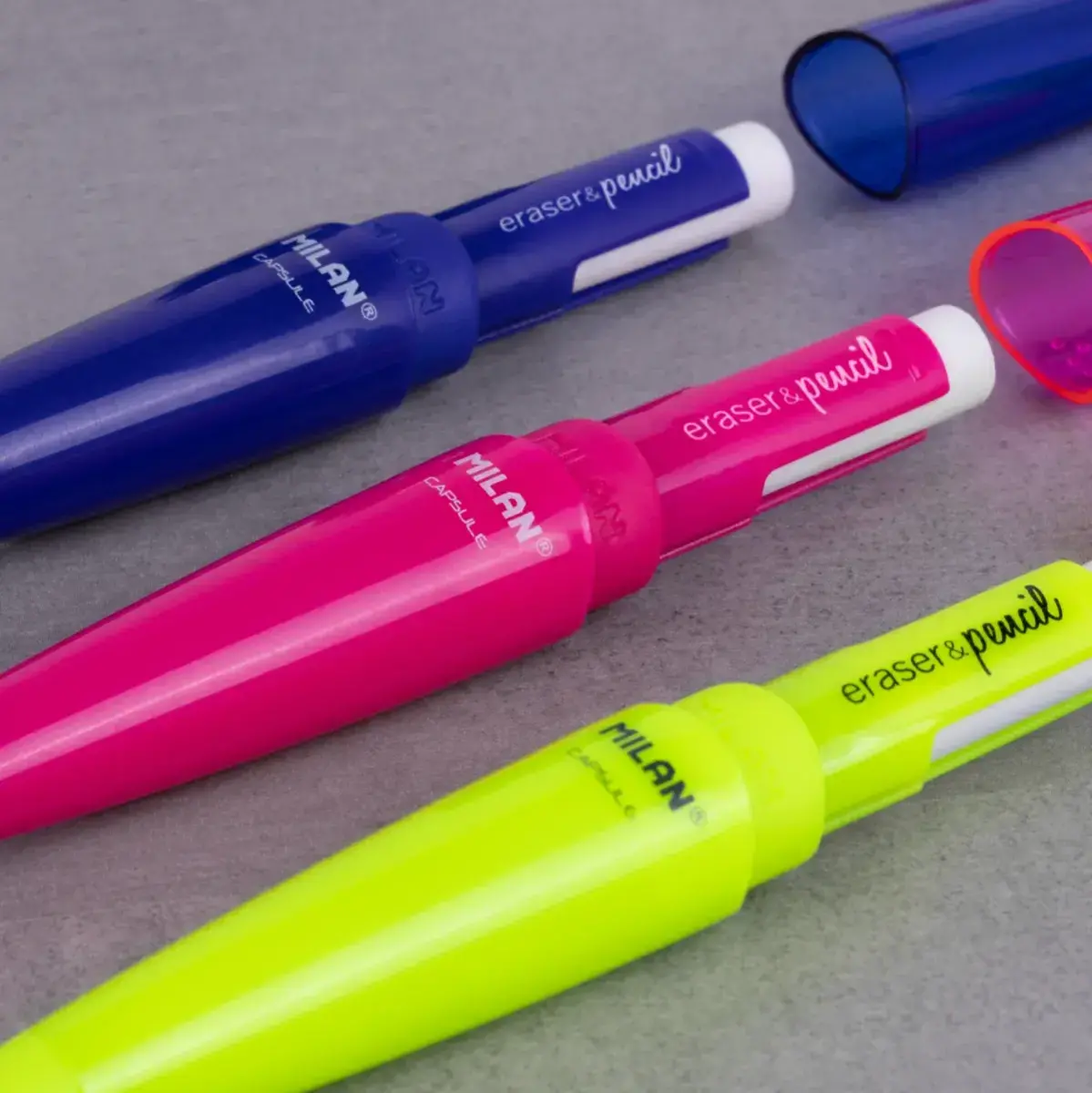 Blister pack CAPSULE FLUO 2B mechanical pencil + 2 spare erasers