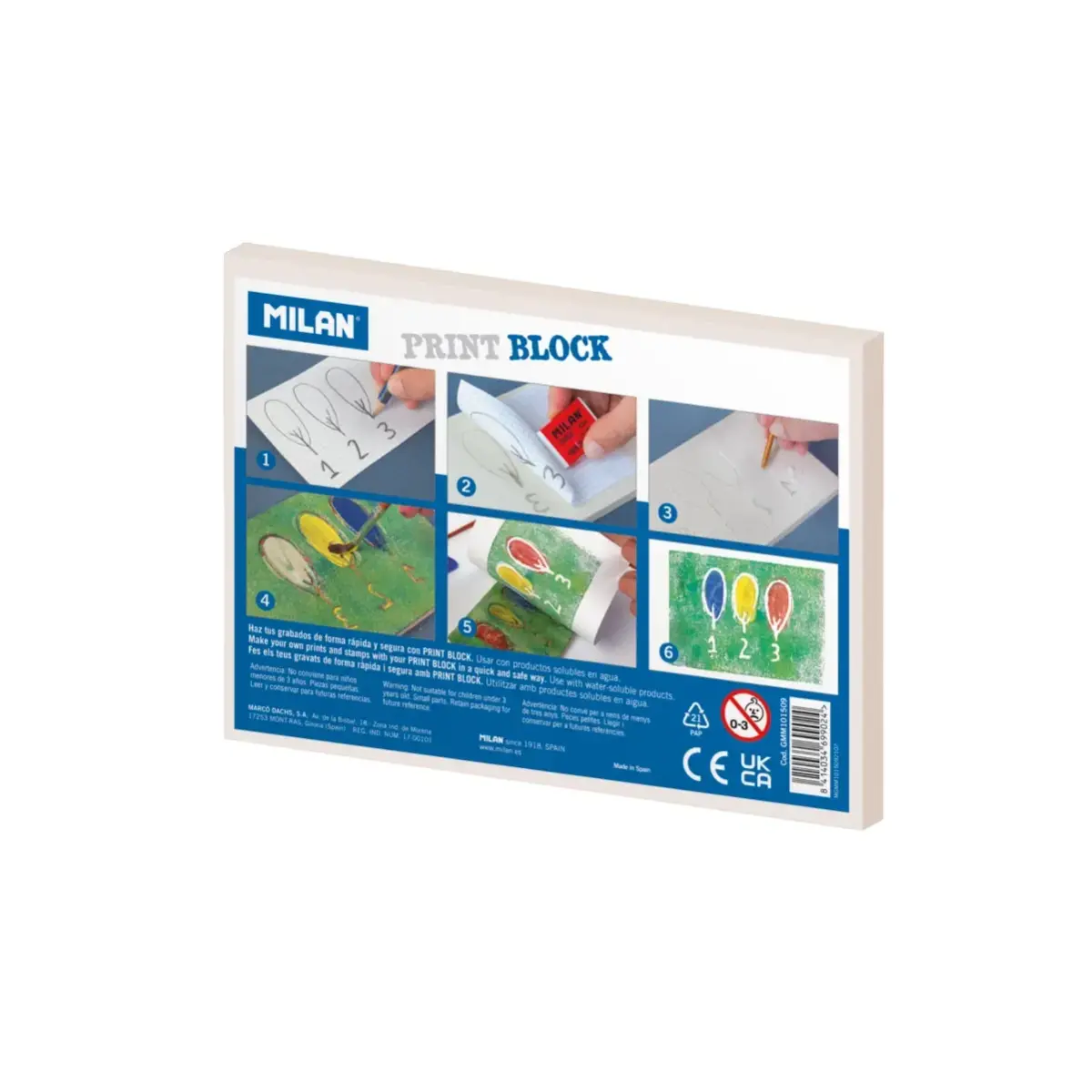 Baskı Blok Gravür Plakası, Orta Boy 10 x 15 x 0.9 cm