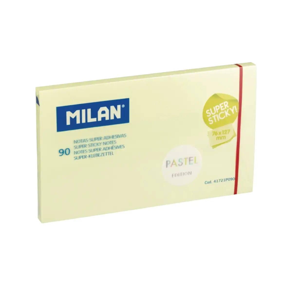 Blok 90 sarı Pastel super yapışkanlı notlar 76 x 127 mm