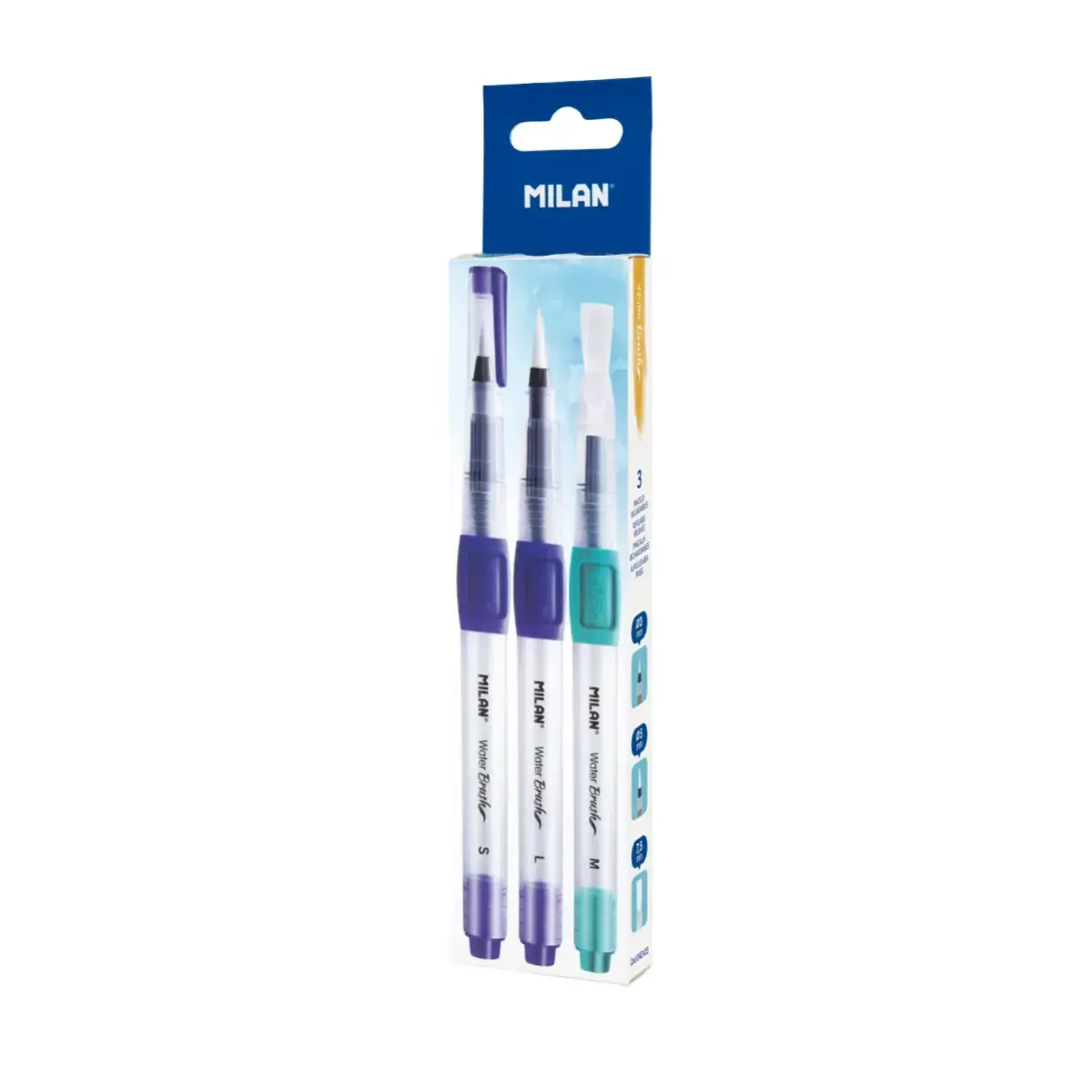 Kutu 3 waterbrush ile refillable depo