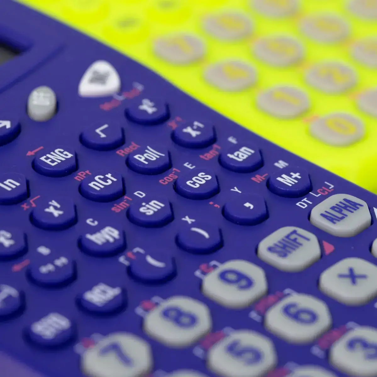 Calculatrice De Bureau OFFIDIX 12 Chiffres - Couleur Jaune Bonbon - Double Alimentation Solaire/pile - Clavier Rétro Confortable