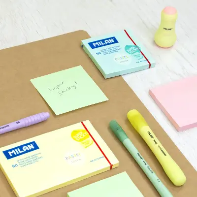 Milan 85601 Post-it Gialli 50x76 Mm – Confezione Da 100 Foglietti Autoadesivi Per Promemoria E Note