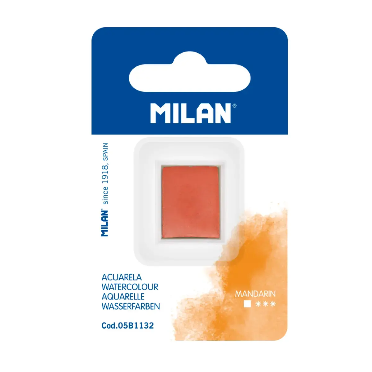 MILAN Art Suluboya Dolgusu (yarım tablet), mandalina