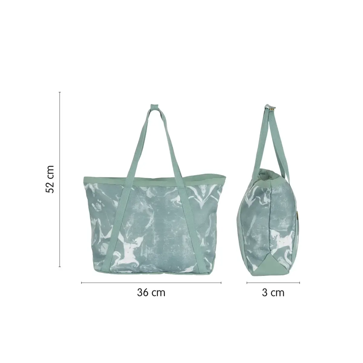 Large shopper bag Lava, green