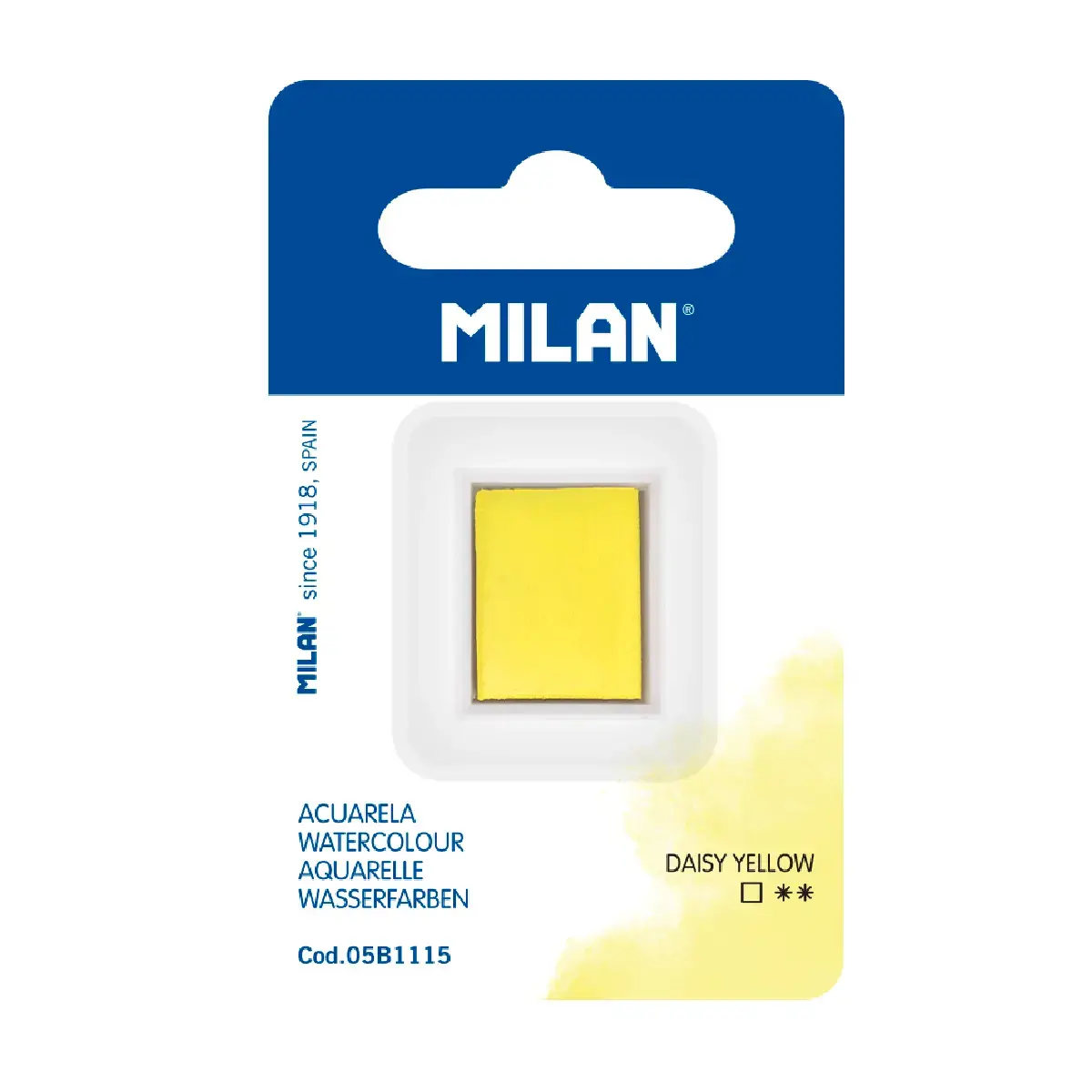 MILAN Art Suluboya Dolgusu (yarım tablet), papatya sarısı