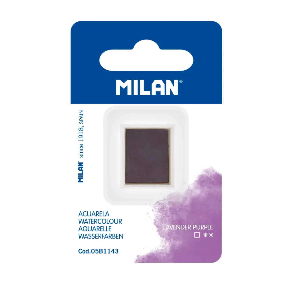 MILAN Art Suluboya Dolgusu (yarım tablet), lavanta moru