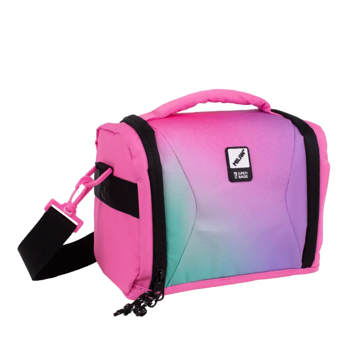 Büyük termal yemek çantası capacity (5 L) Sunset serisi, pembe
