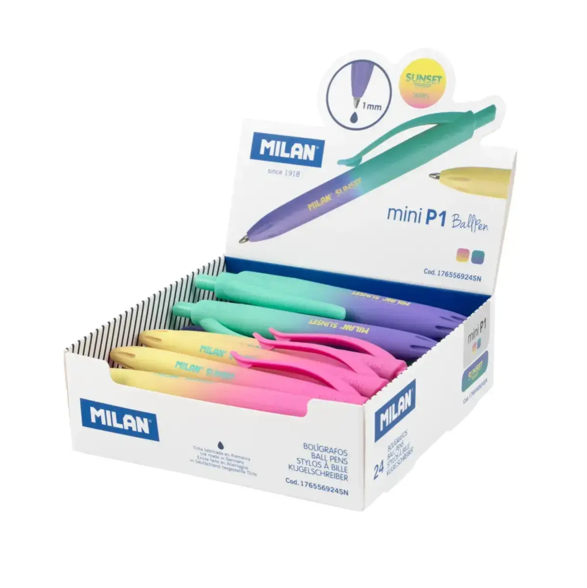 Teşhir kutusu 24 P1 touch mini Sunset tükenmez kalem