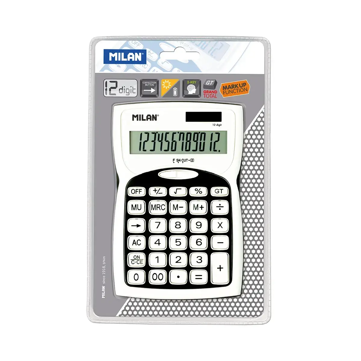 blister siyah 12-digit hesap makinesi