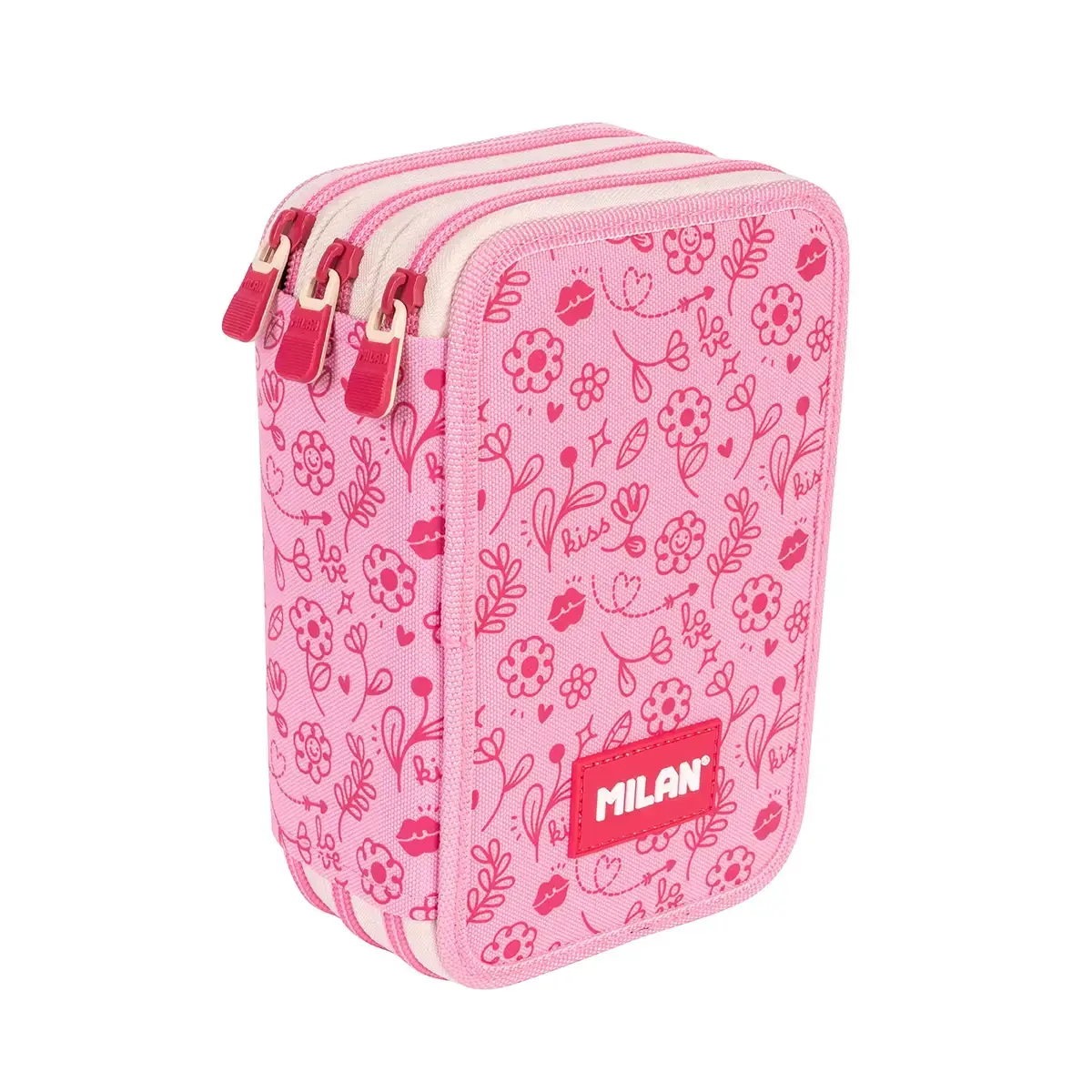 dolu triple-decker kalemlik Flowicorn özel serisi, pembe