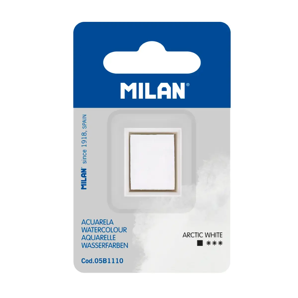 MILAN Art Suluboya Dolgusu (yarım tablet), buz beyazı