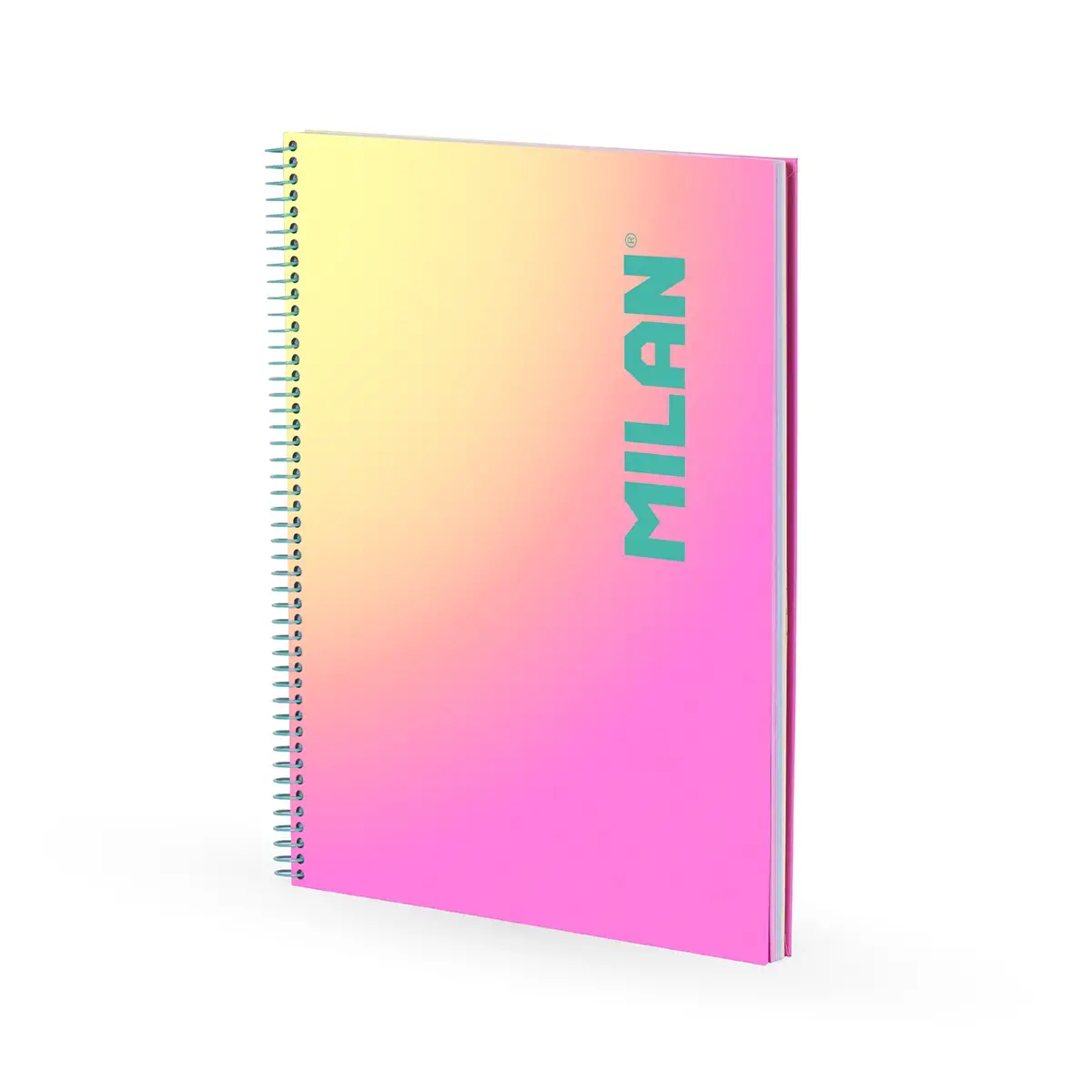 A4 Telli Defter sert kapaklı, çizgili kağıt, 90 yaprak 95 gr/m²,Sunset koleksiyonu, pembe