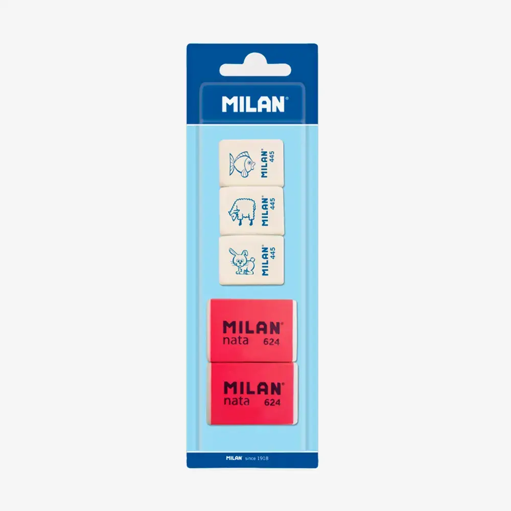 blister 3 sentetik kauçuk silgi 445 + 2 nata® silgi 624