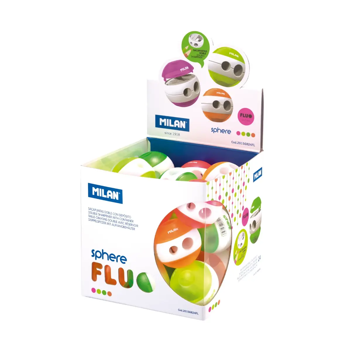 teşhir cube 24 SPHERE Fluo kalemtıraş