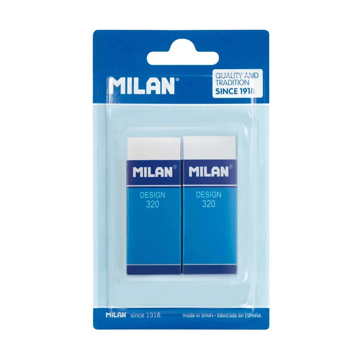 Blister 2 nata® Design 320 silgi ve karton kılıf