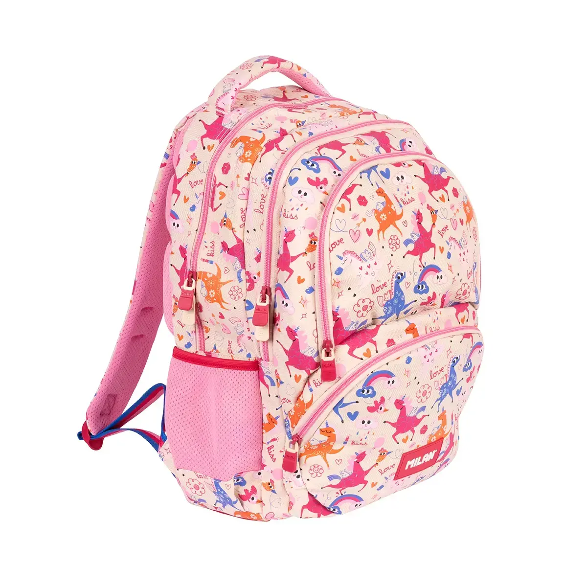 okul sırt çantası ve 4 bölme (25 L) Flowicorn özel serisi