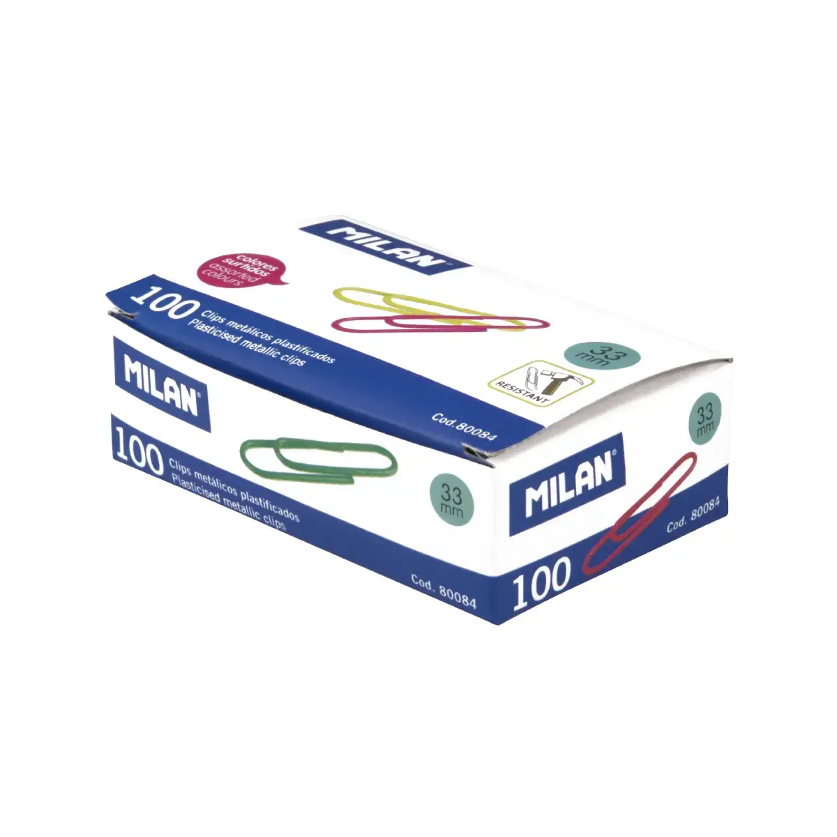 Kutu 100 plastik kaplı ataş 33 mm