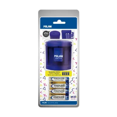 Temperamatite Doppio - Lama di Sicurezza - Colore Blu Scuro