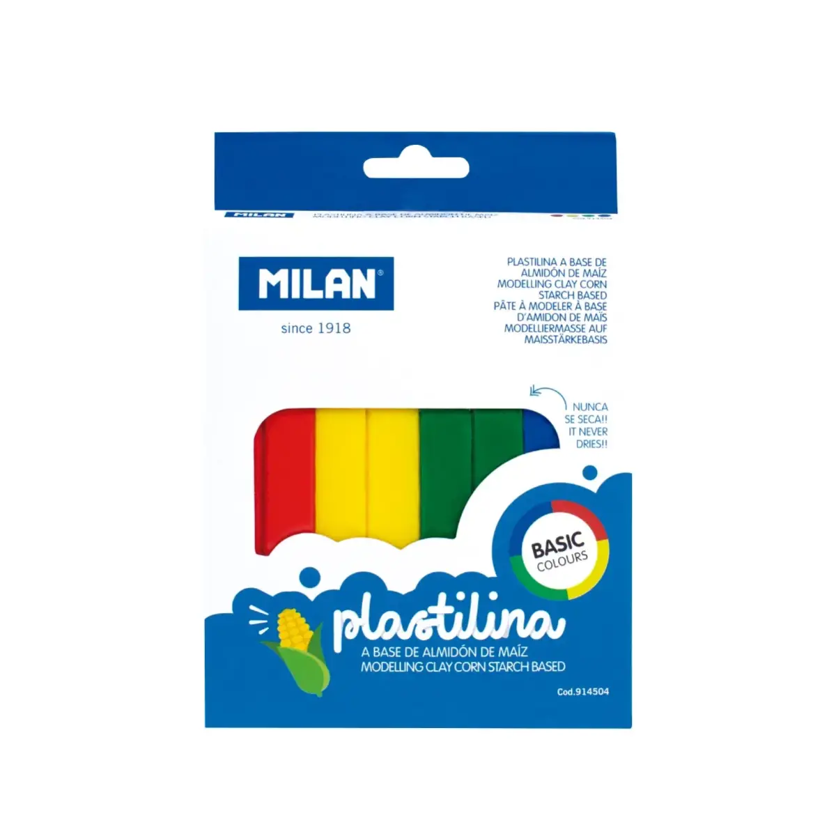 blister 4 modelleme kili renkli çubuk, 330 gr