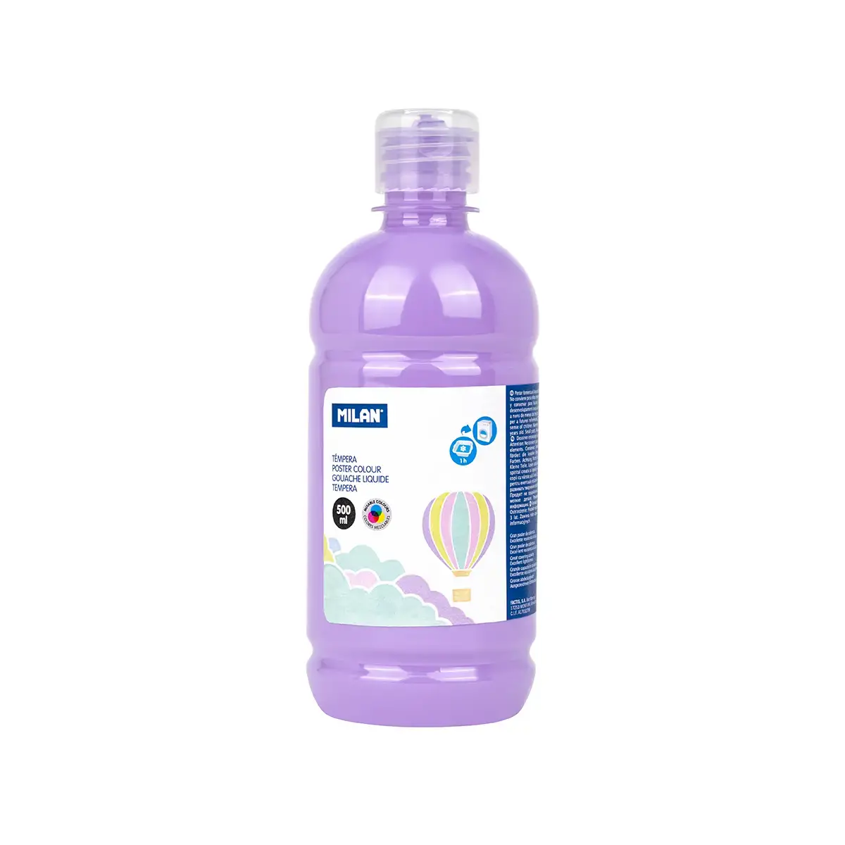 500 ml şişe pastel menekşe poster boyası