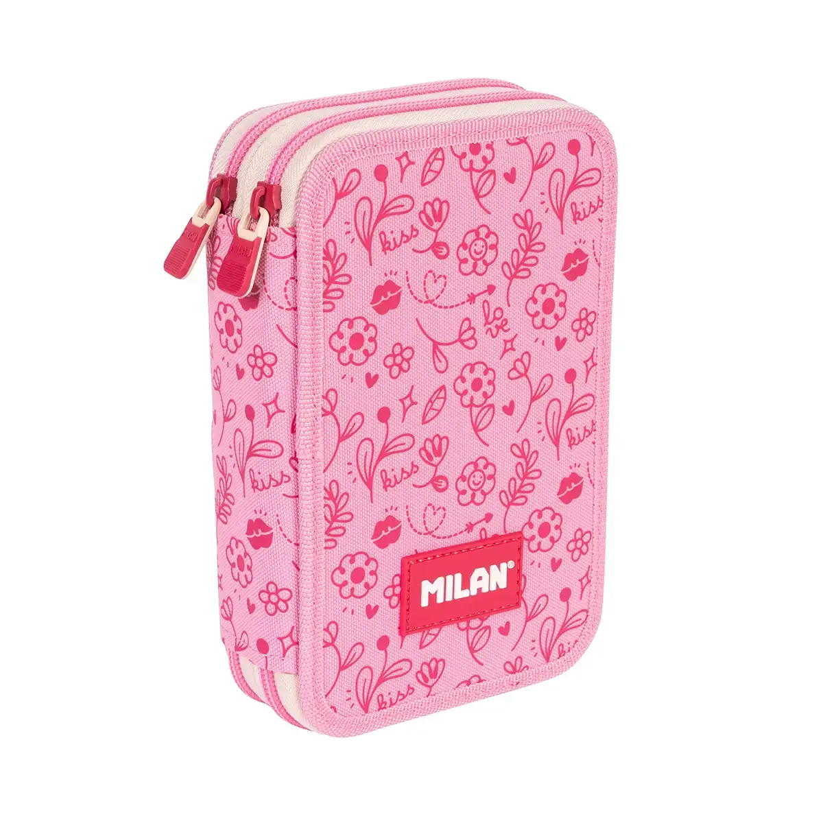 dolu çift-decker kalemlik Flowicorn özel serisi, pembe
