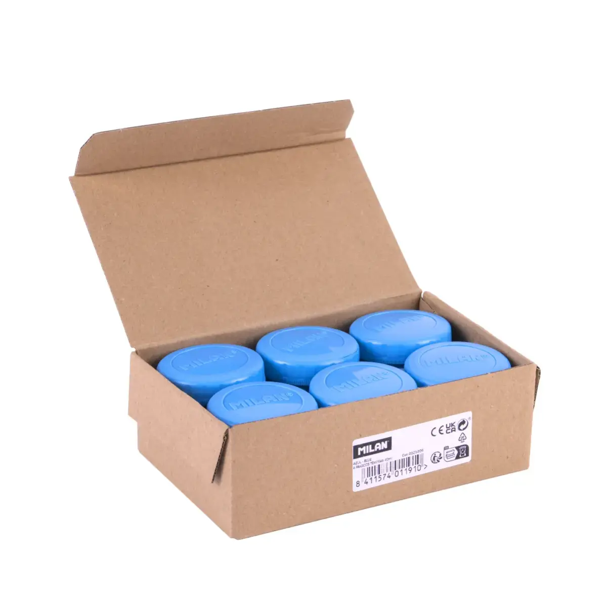 Kutu 6 jars 40 ml poster boyası, cyan