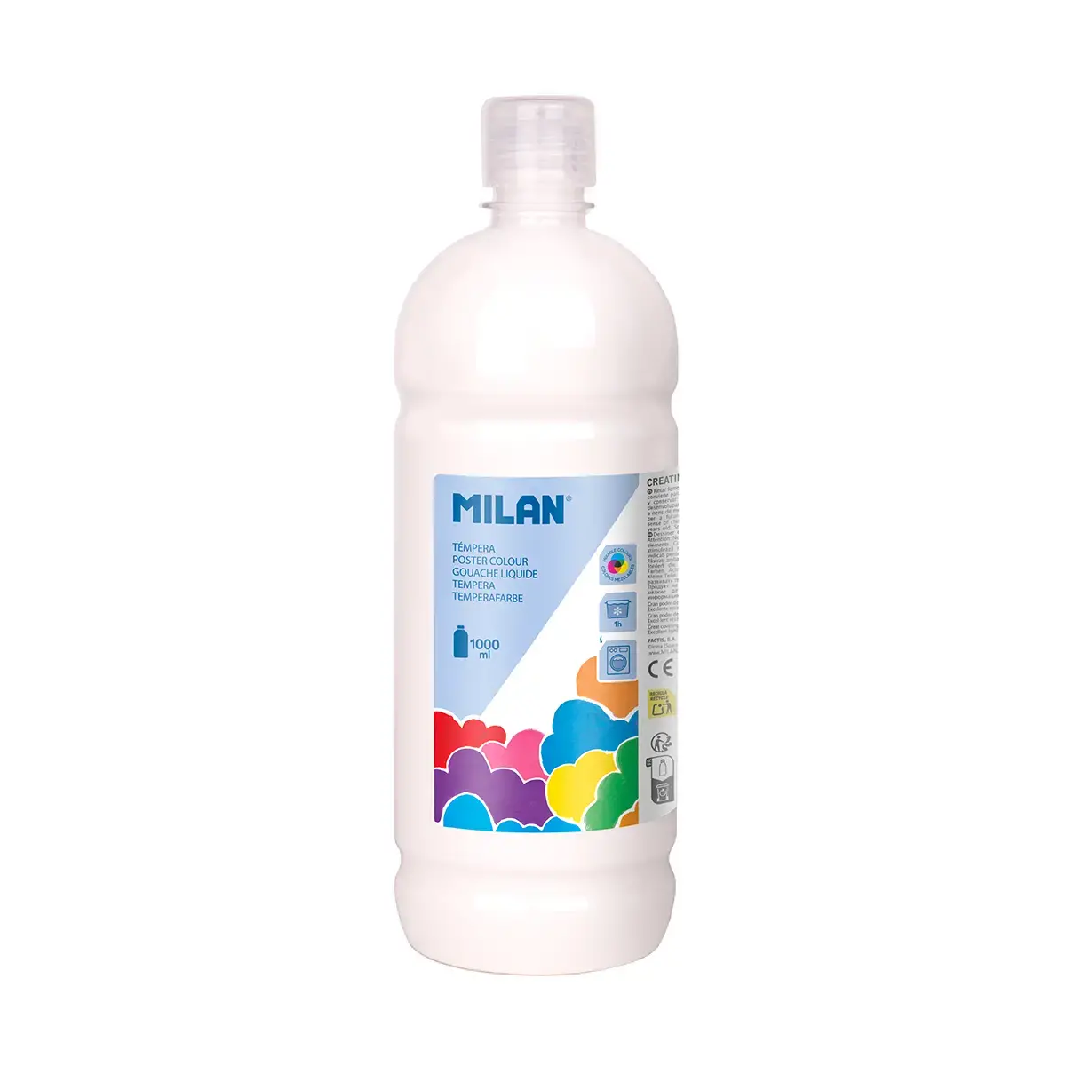 1000 ml şişe beyaz poster boyası