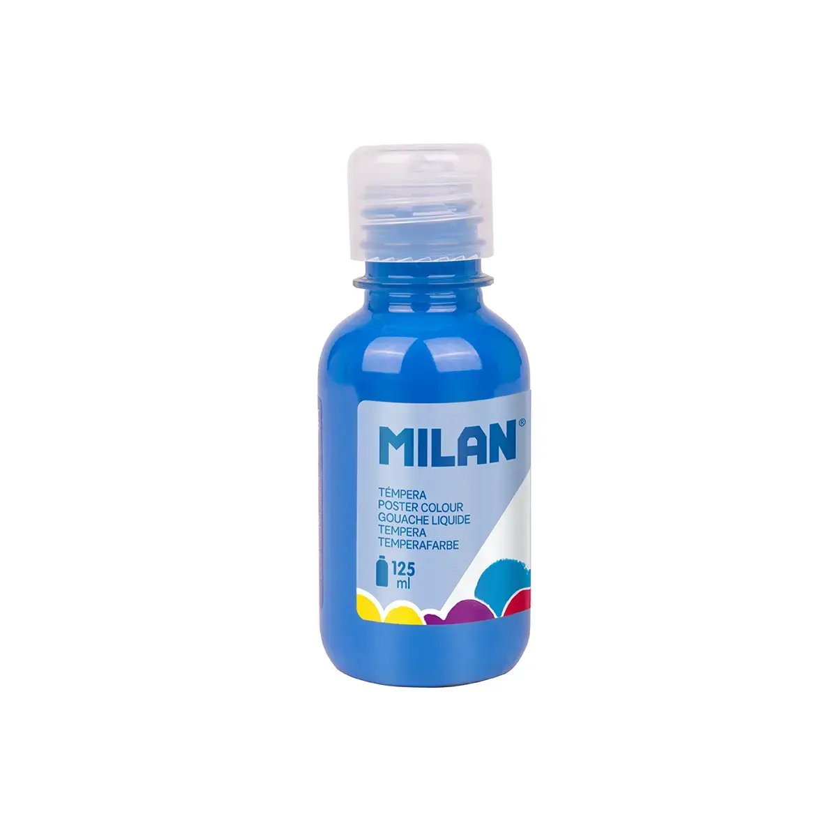 125 ml şişe cyan mavi poster boyası
