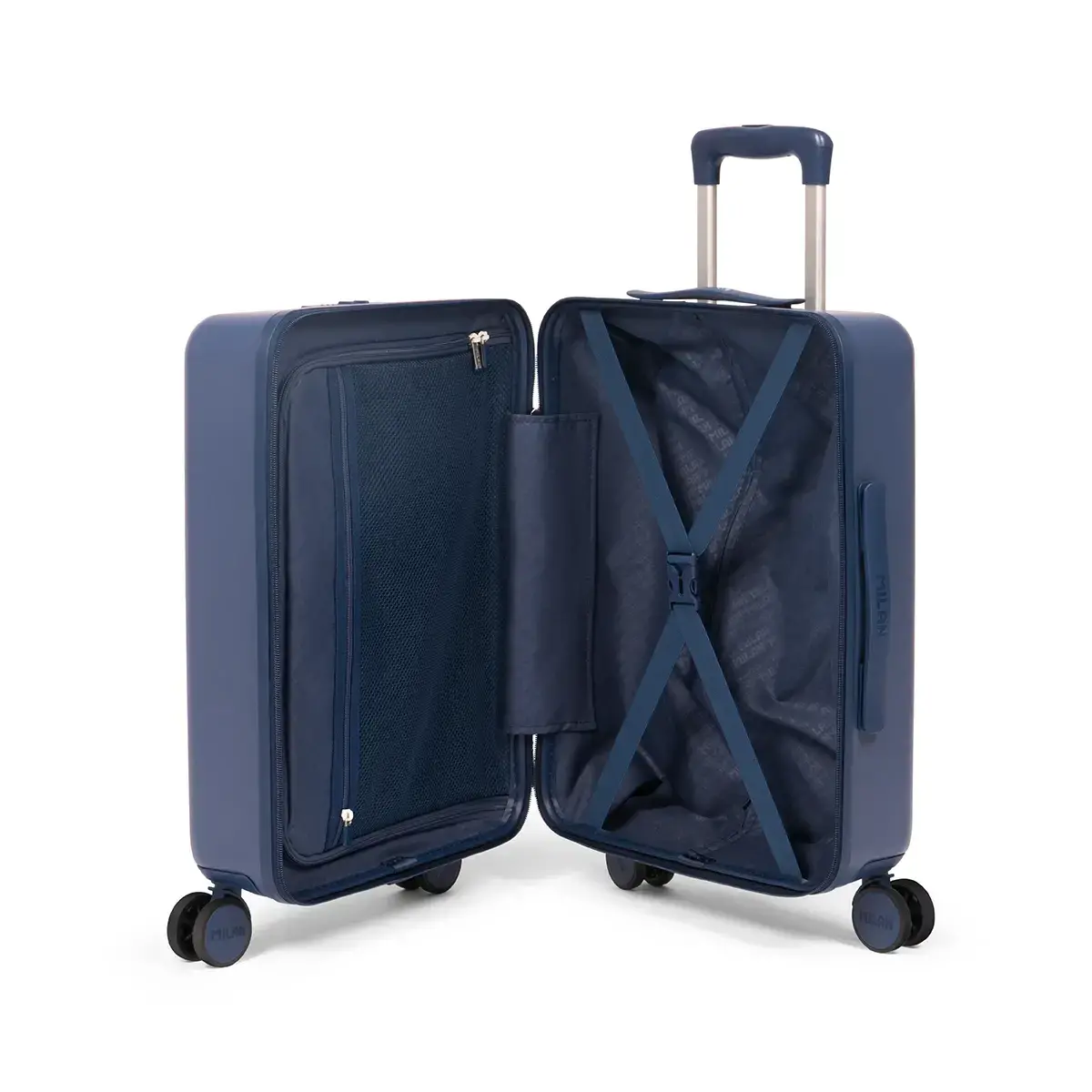 Valise cabine 55cm bleu foncé Horizon - Intermarché