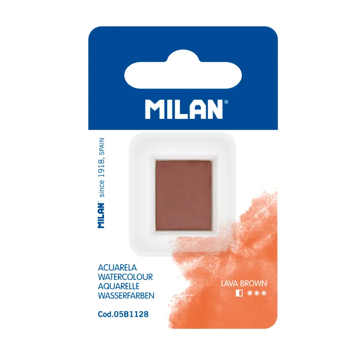 MILAN Art Suluboya Dolgusu (yarım tablet), lav kahvesi