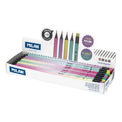 MILAN Display Box 20 Compact Sunset Mechanical Pencils 0.7 Mm| Kidinn - View #3