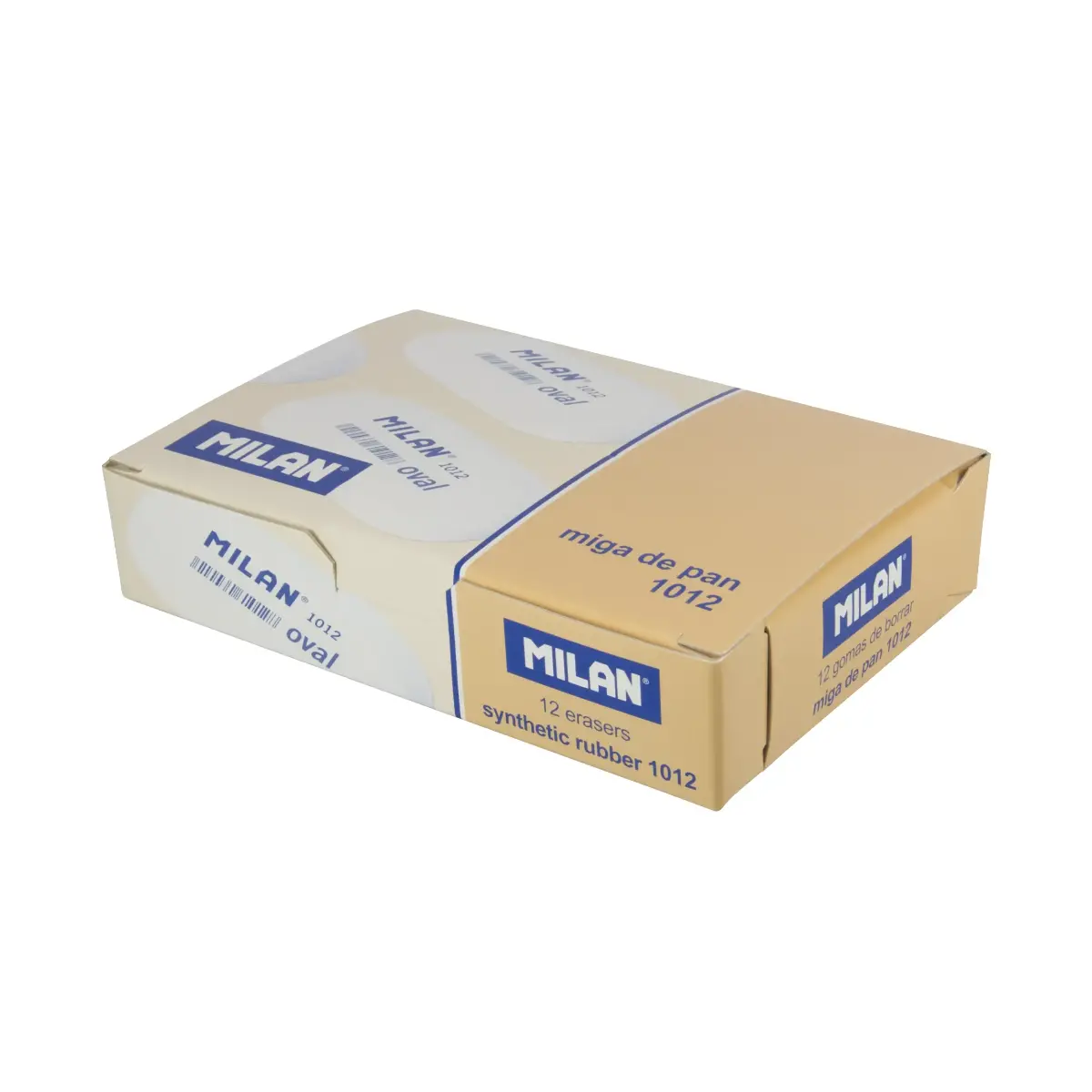 Kutu 12 Oval 1012 yumuşak sentetik kauçuk silgi