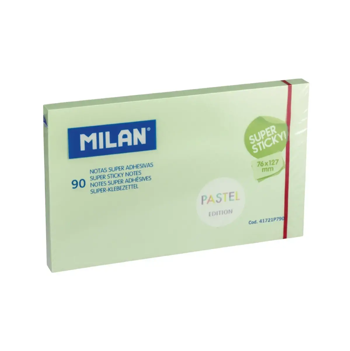 Blok 90 yeşil Pastel super yapışkanlı notlar 76 x 127 mm