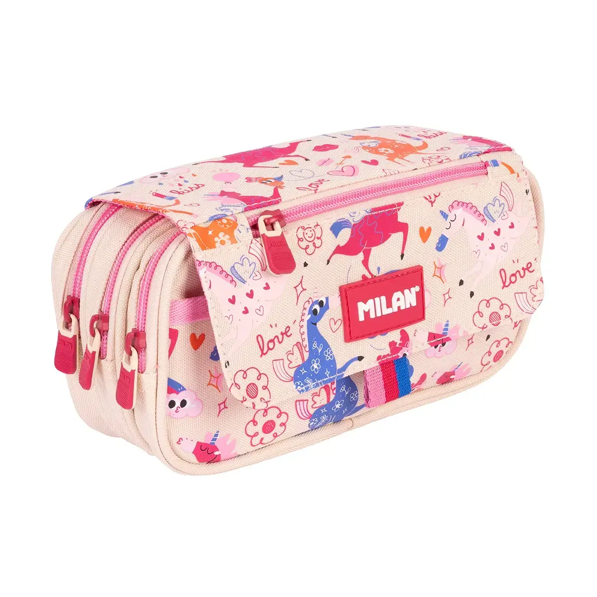 4 fermuarlı kalemlik ve a flap Flowicorn özel serisi