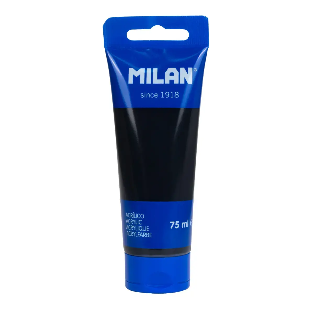 75 ml tüp akrilik boya, jet siyahı