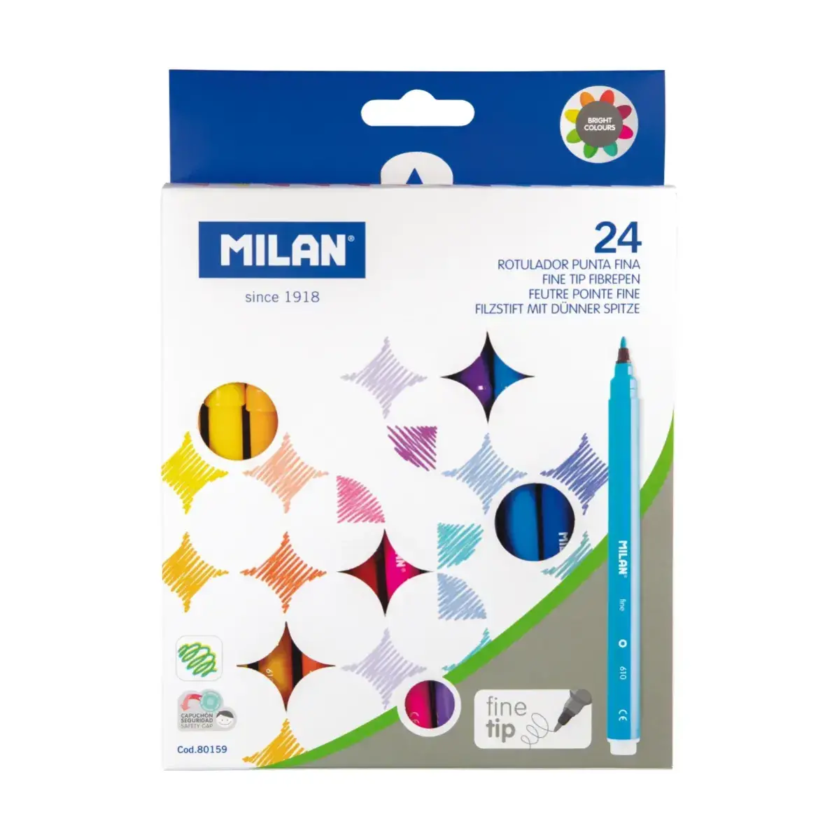 Kutu 24 fine tip fiber uçlu kalem (165 mm length)