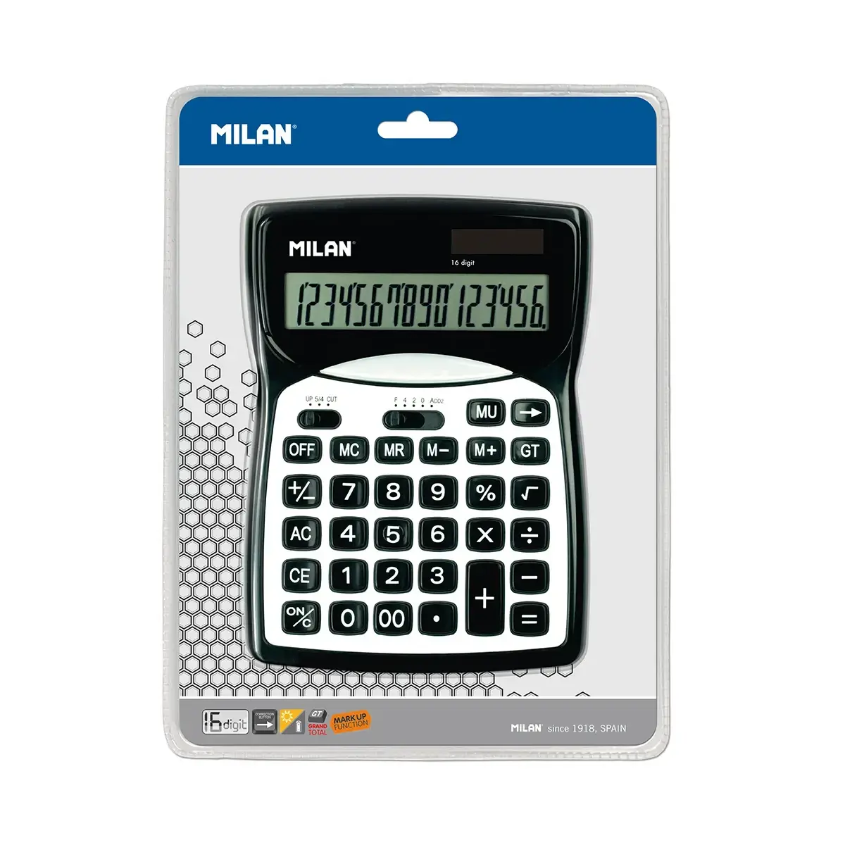 blister siyah 16-digit hesap makinesi