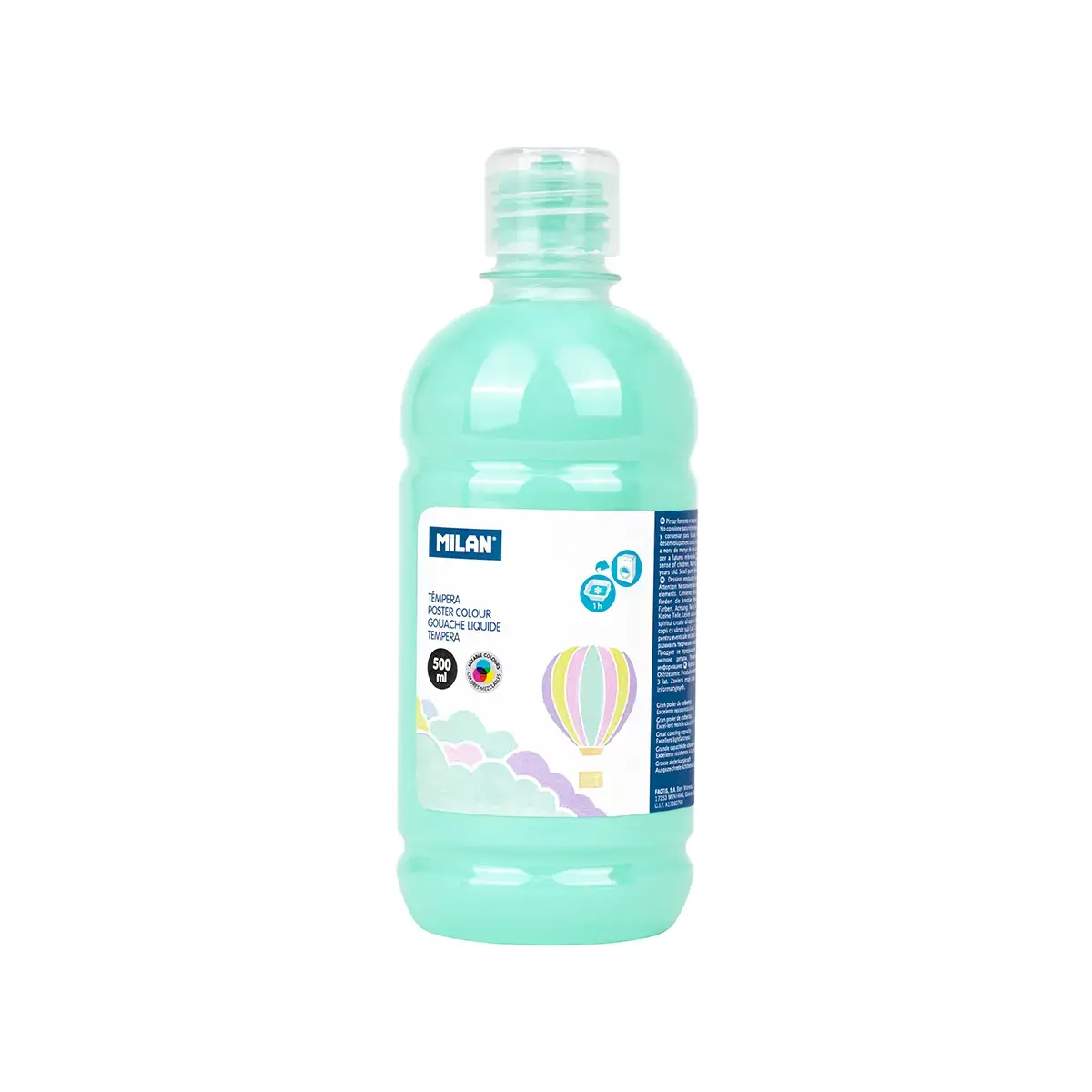 500 ml şişe pastel yeşil poster boyası