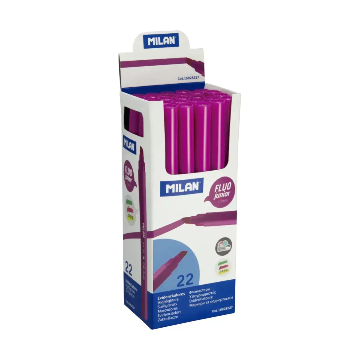 Teşhir kutusu 22 mor Junior highlighters