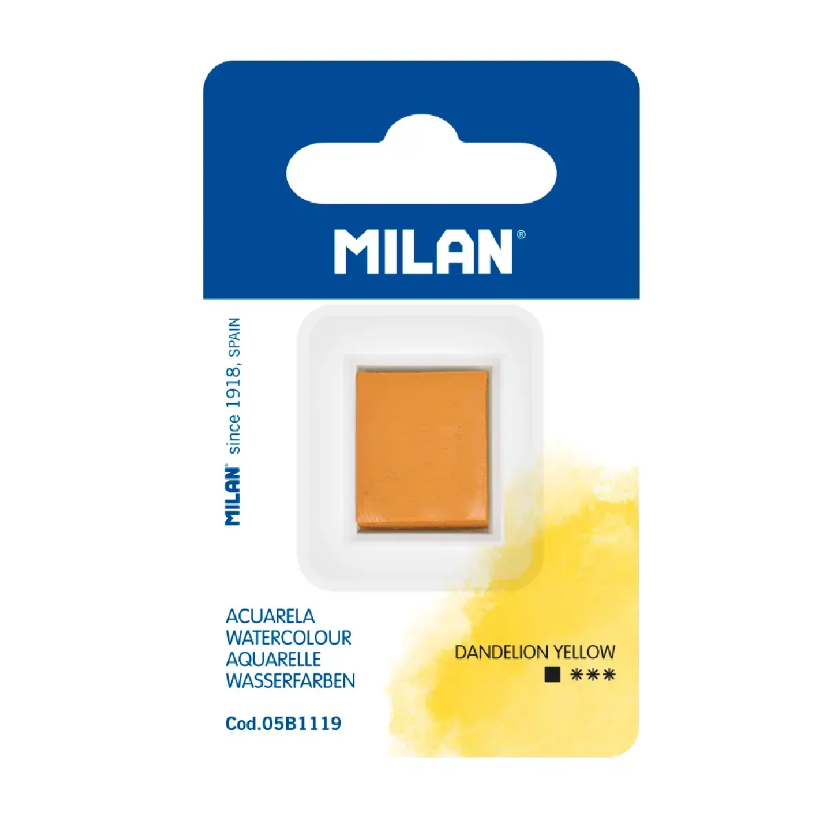 MILAN Art Suluboya Dolgusu (yarım tablet), karahindiba sarısı