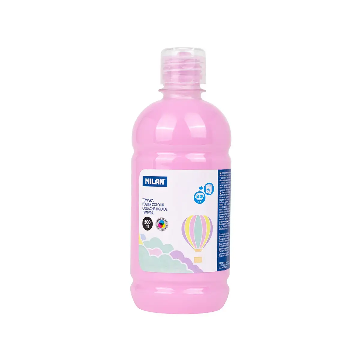 500 ml şişe pastel pembe poster boyası
