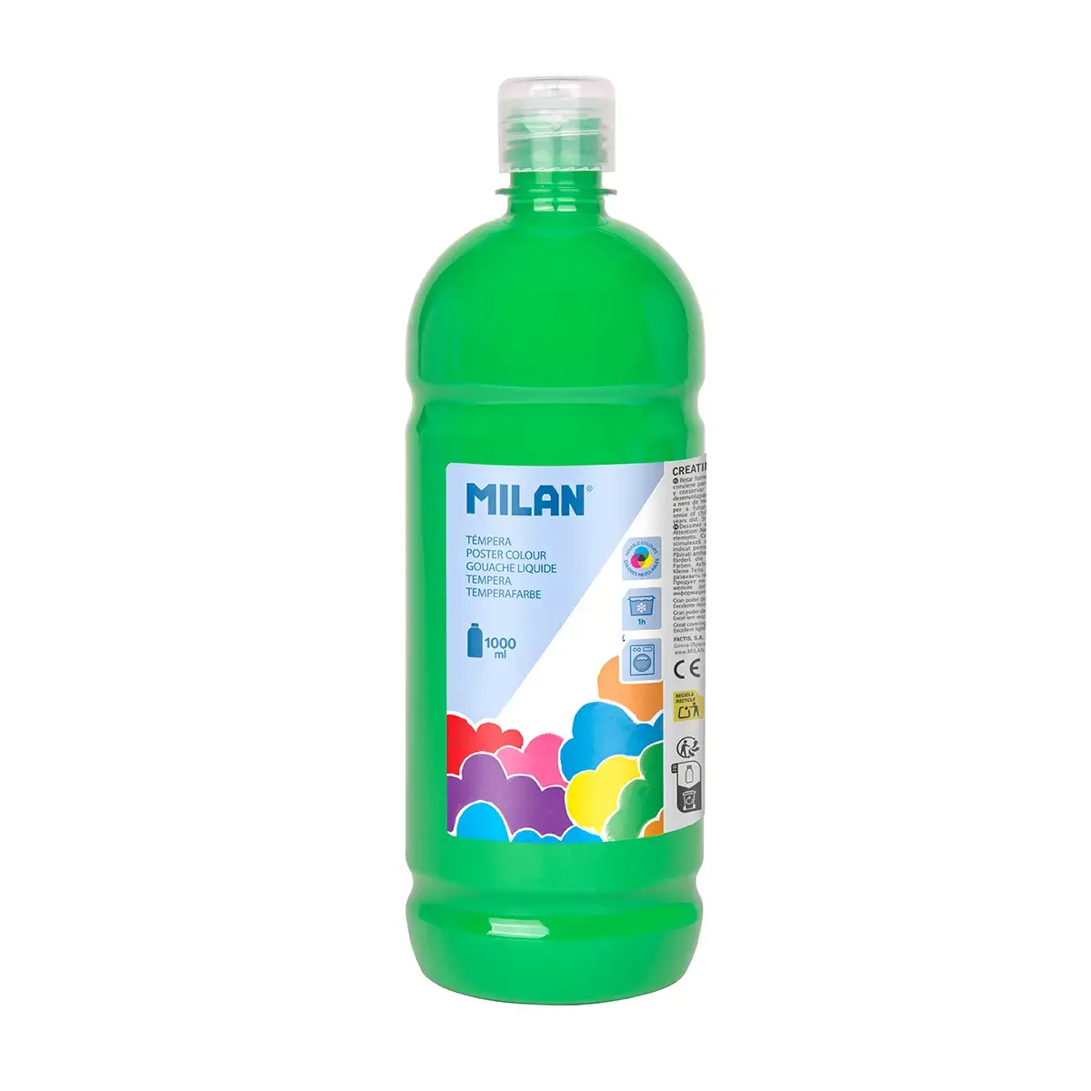 1000 ml şişe light yeşil poster boyası