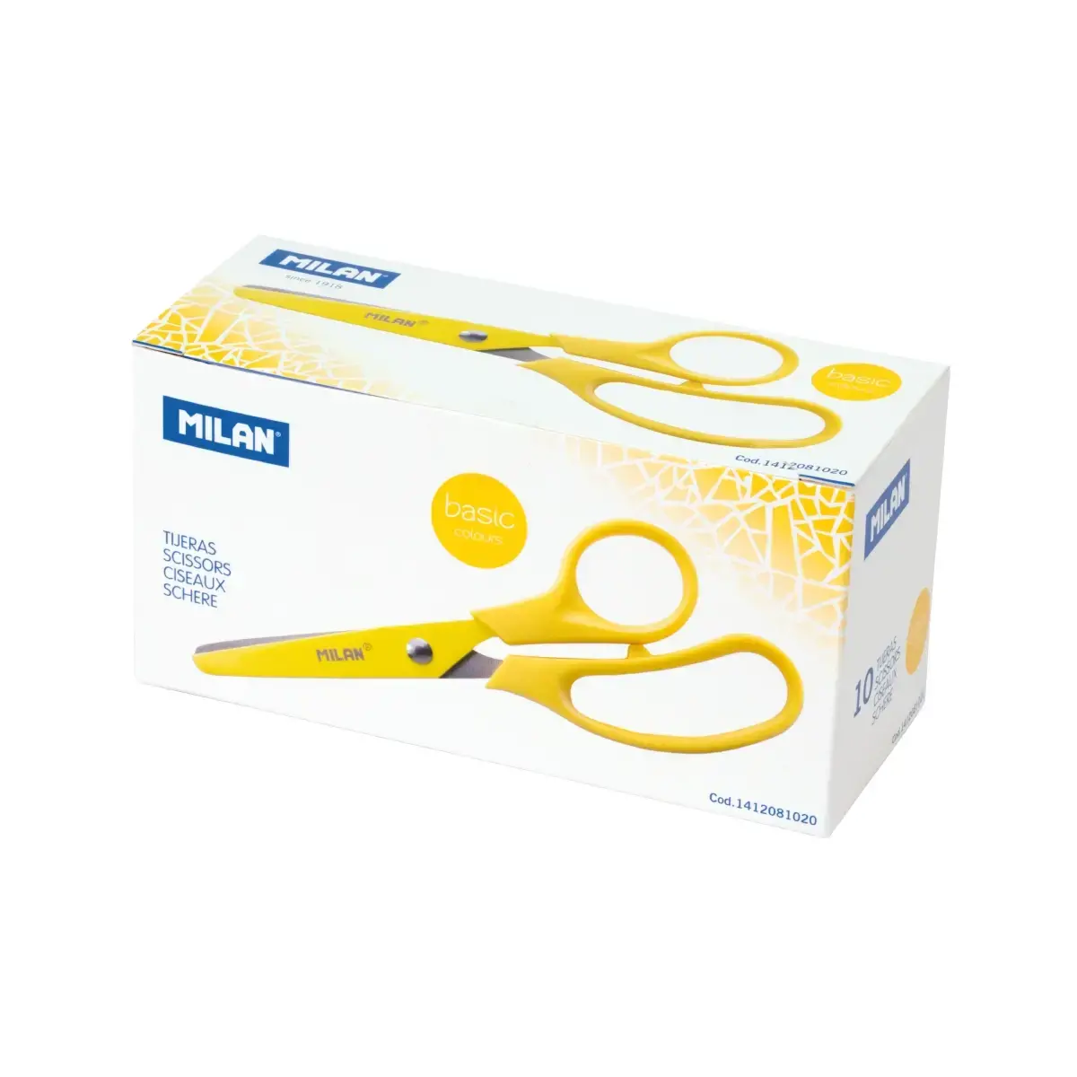Kutu 10 sarı Basic renkler makas