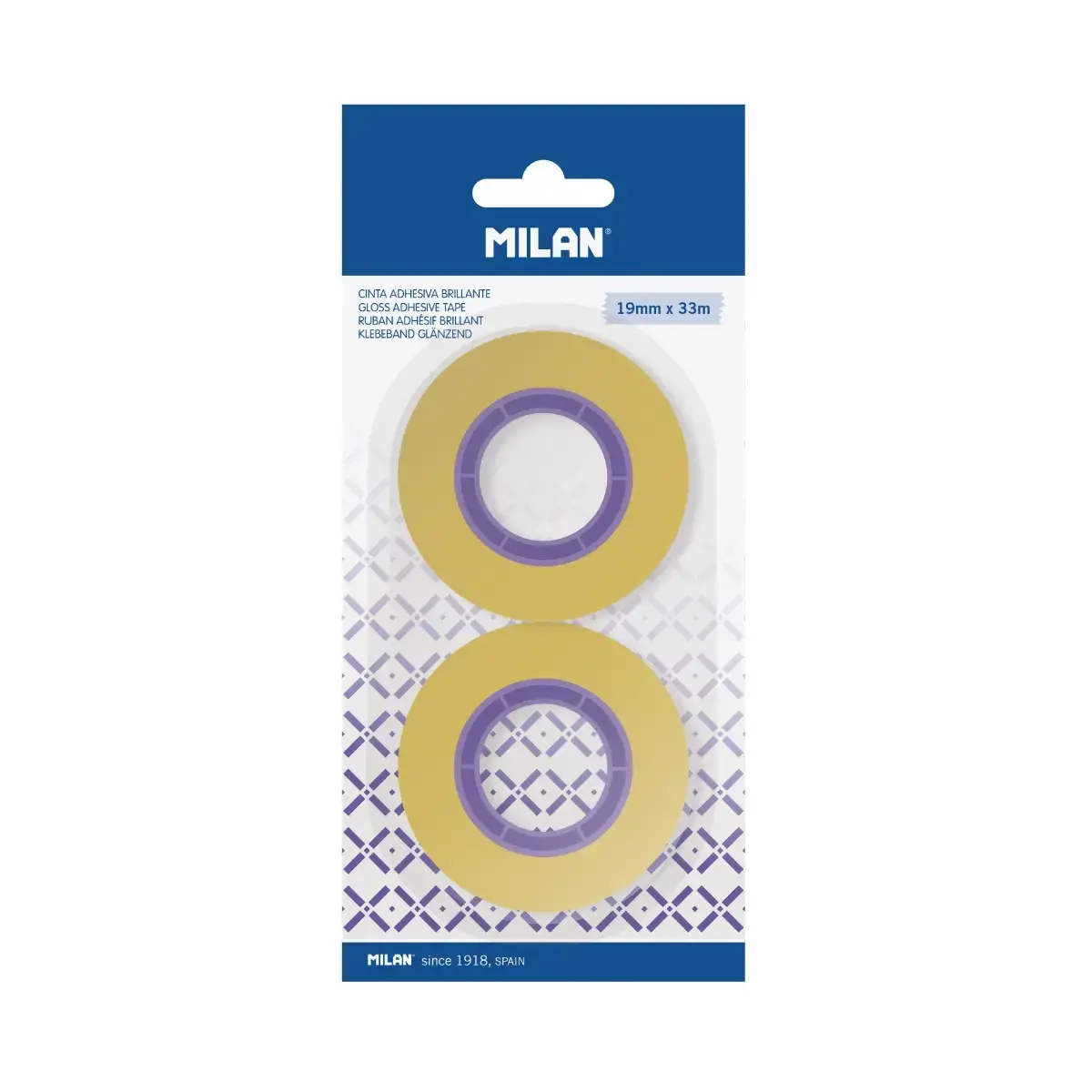 blister 2 şeffaf light sarı yapışkanlı bant 19 mm x 33 m