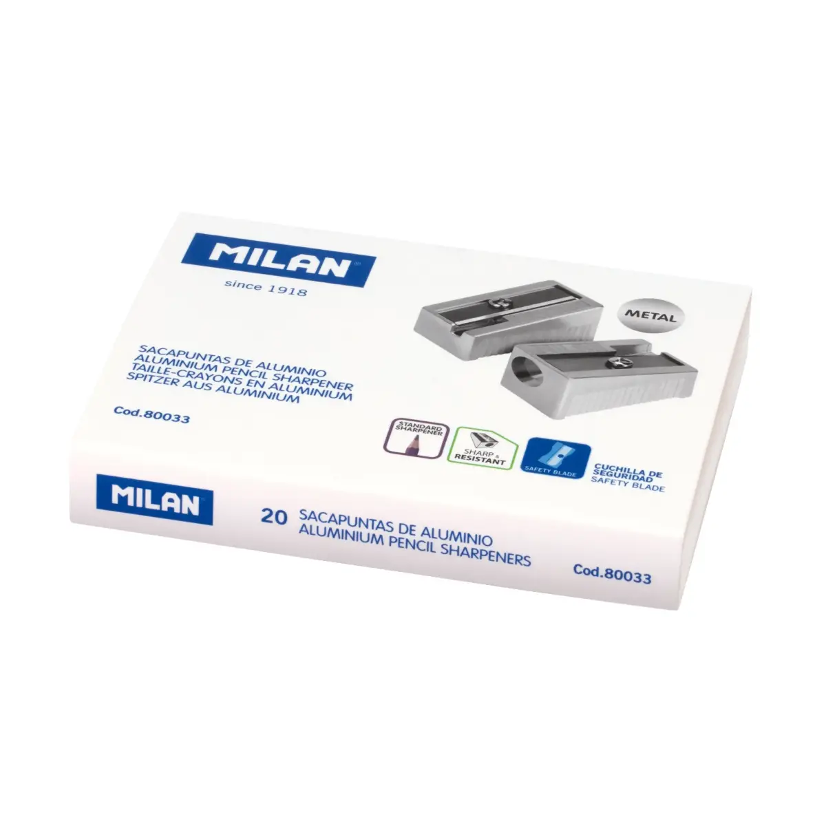 Kutu 20 aluminium üçgen kalem kalemtıraş