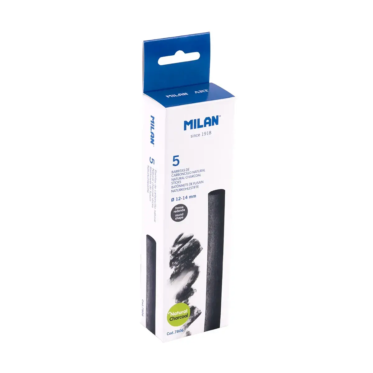 Kutu 5 kızılağaç kömür çubukları (silindirik Ø 12-14 mm)