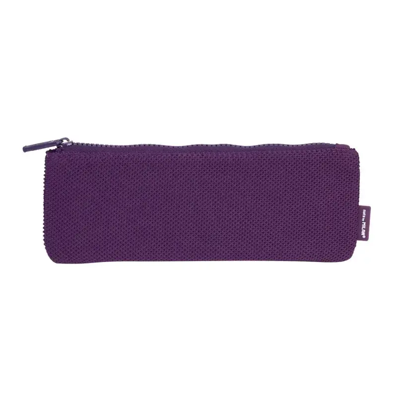 Küçük düz kalemlik Knit Deep mor