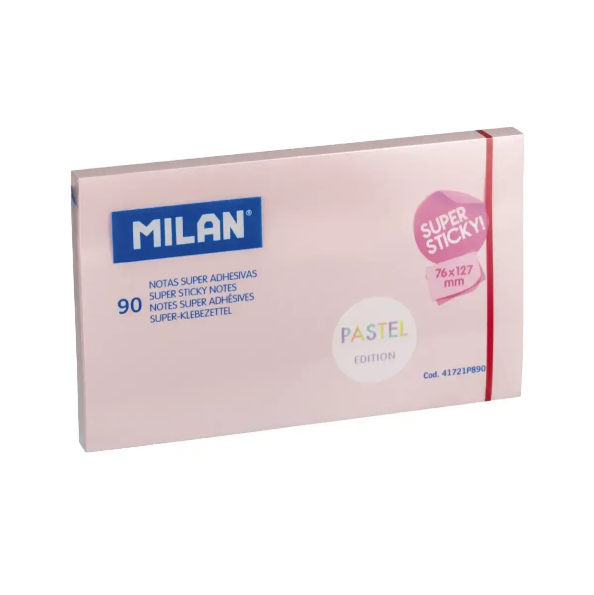 Blok 90 pembe Pastel super yapışkanlı notlar 76 x 127 mm