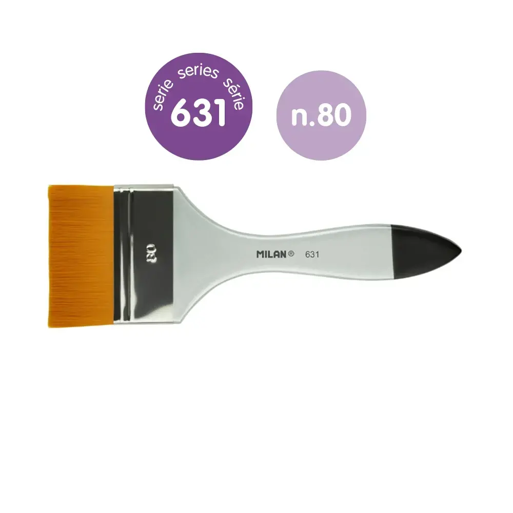 631 Serisi Spalter Premium Sentetik Kıl Fırça 80 mm