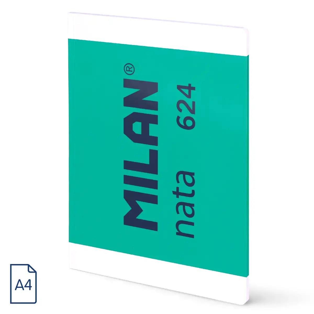 A4 Ciltli Defter, düz kağıt, 48 yaprak 95 gr/m², MILAN nata® 624 1918 koleksiyonu, yeşil